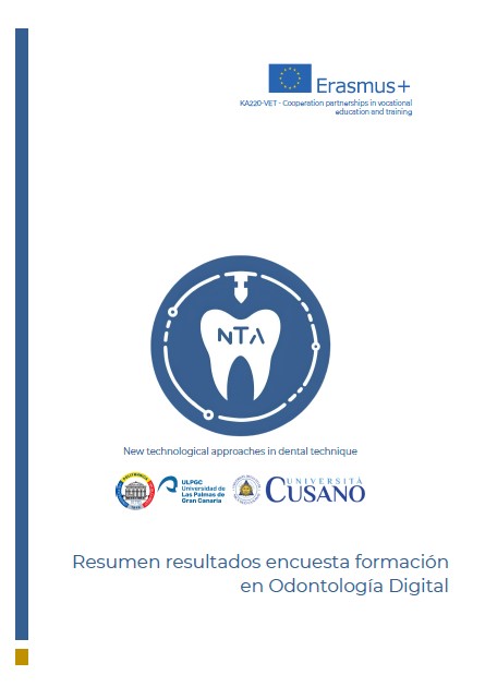 RESULTADOS ENCUESTA PROYECTO ERASMUS + NEW TECHNOLOGICAL APPROACHES IN DENTAL TECHNIQUE (NTA)