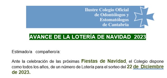  AVANCE DE LOTERA DE NAVIDAD 2023