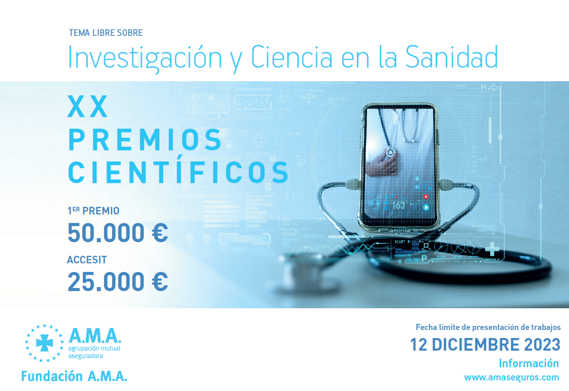 CONVOCATORIA Y BASES DE LOS XX PREMIOS CIENTFICOS  FUNDACIN A.M.A.  QUE VERSAR SOBRE LA INVESTIGACIN Y CIENCIA EN LA SANIDAD.